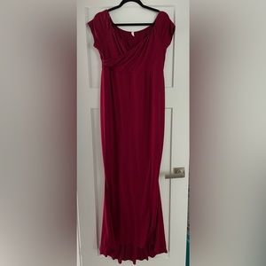 Pinkblush Deep Red Maxi Dress
